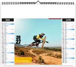 Calendrier illustré personnalisé Sports 2027 9