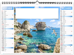 Calendrier illustré publicitaire Corse 2027 6