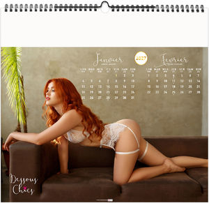 Calendrier illustré publicitaire Dessous Chics 2027 2