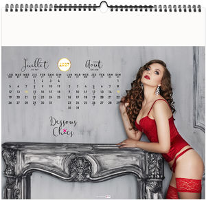 Calendrier illustré publicitaire Dessous Chics 2027 5
