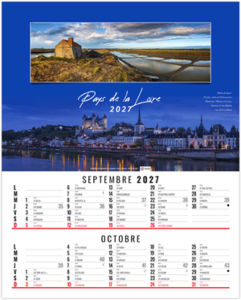 Calendrier illustré publicitaire En France 2027 5