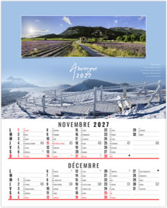 Calendrier illustré publicitaire En France 2027 6