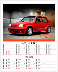 Calendrier illustré publicitaire Gilles 2027 1