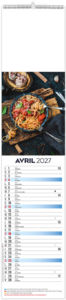Calendrier illustré publicitaire Goûts 2027 3