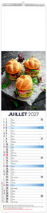 Calendrier illustré publicitaire Goûts 2027 6