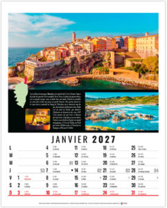 Calendrier illustré publicitaire Hubert 2027 1