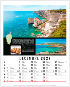 Calendrier illustré publicitaire Hubert 2027 12