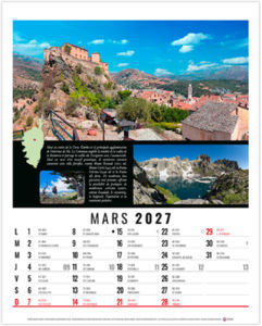 Calendrier illustré publicitaire Hubert 2027 3