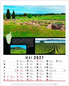 Calendrier illustré publicitaire Hubert 2027 5