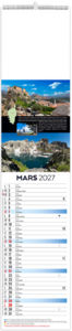 Calendrier illustré publicitaire Île 2027 2