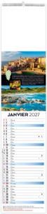 Calendrier illustré publicitaire Île 2027