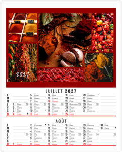 Calendrier illustré publicitaire Maë 2027 4