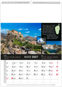 Calendrier illustré publicitaire Maquis 2027 2