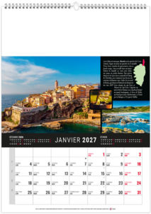 Calendrier illustré publicitaire Maquis 2027