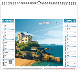 Calendrier illustré publicitaire Néo Rétro 2027 11