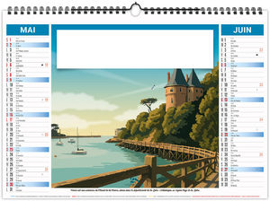 Calendrier illustré publicitaire Néo Rétro 2027 3