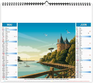 Calendrier illustré publicitaire Néo Rétro 2027 9