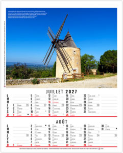 Calendrier illustré publicitaire Romy 2027 4