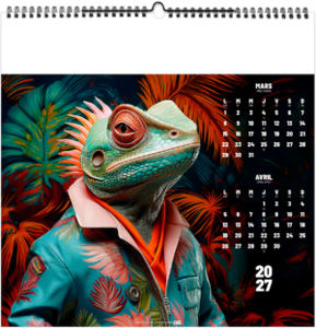 Calendrier illustré publicitaire Zanimos Pop'Art 2027 3