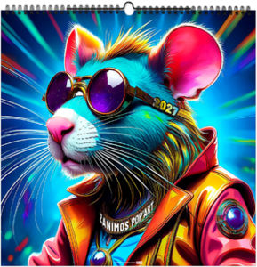 Calendrier illustré publicitaire Zanimos Pop'Art 2027