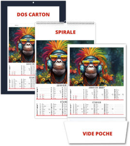 Calendrier illustré publicitaire Zoé 2027