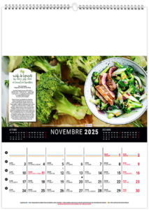 Calendrier mural couleurs cuisine 2026 10