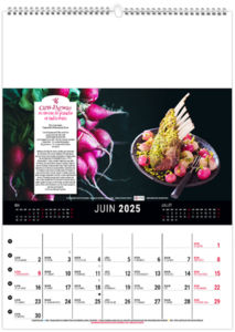 Calendrier mural couleurs cuisine 2026 5