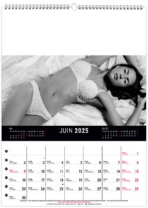 Calendrier mural lingerie 2026 5