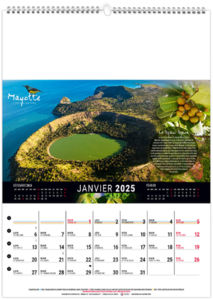 Calendrier mural mayotte 2026