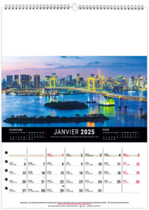 Calendrier mural mégalopolis 2026