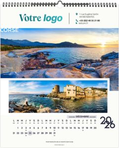 Calendrier personnalisable la france panoramique 2026 2