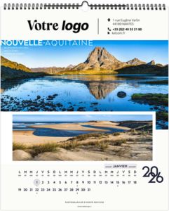 Calendrier personnalisable la france panoramique 2026 4
