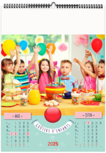 Calendrier personnalisable gouters d'enfants 2026 5