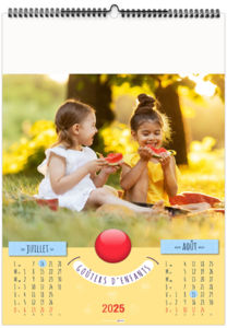 Calendrier personnalisable gouters d'enfants 2026 6