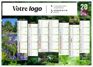 Calendrier personnalisable jardins 2026 1