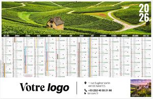 Calendrier personnalisable libre choix jurassien 2026