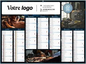 Calendrier personnalisable métal 2026 2