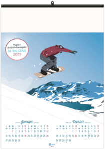 Calendrier personnalisable sur la route des vacances 2026 3