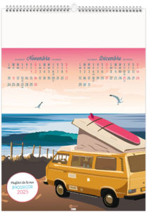 Calendrier personnalisable sur la route des vacances 2026 8