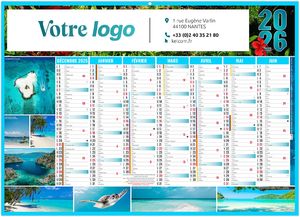 Calendrier personnalisé exotic 2026 1