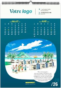 Calendrier personnalisé l'humour au travail 2026 1