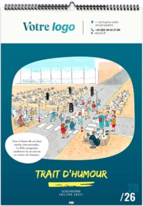 Calendrier personnalisé l'humour au travail 2026 6