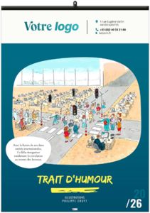 Calendrier personnalisé l'humour au travail 2026 7