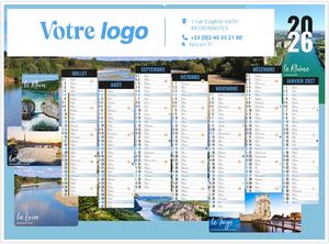 Calendrier personnalisé nature 2026 2