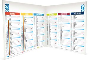 Calendrier personnalisé origami carré arlequin 2026 1