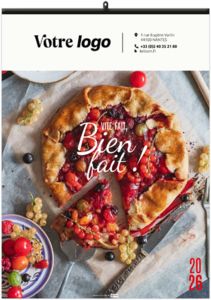 Calendrier personnalisé plats et desserts 2026 7