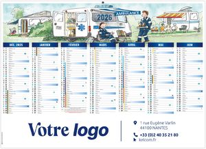 Calendrier personnalisé de toute urgence 2026 1