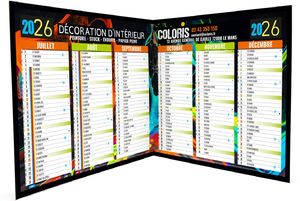 Calendrier personnalisé XXL effaçables création 2026 1