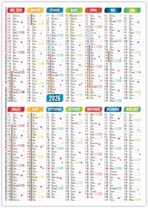 Calendrier poche arthur 2026 8
