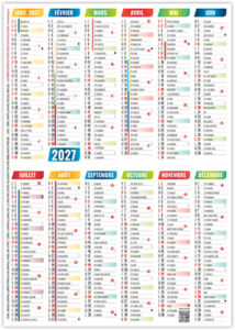 Calendrier poche entreprise Barbara 2027 8